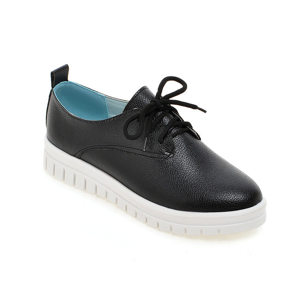Lace Up Women Flats Casual Shoes