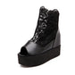 Fashion Peep Toes Lace Wedges Sandals Pumps Platform High Heels Women Dress Shoes 6547