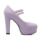 Ankle Straps Pumps Platform High Heels Women Shoes 9351