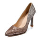 Glitter Women Pumps Pointed Toe Gradients High Heels Party Wedding Shoes Woman