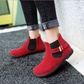 Round Toe Ankle Boots Women Flats Shoes Fall|Winter