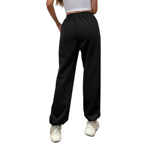 Womens Printed Straight Sprots Long Pants