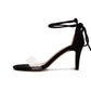 Women's Transparent Cross Strap Stiletto Heel Sandals