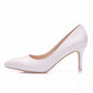 Women Stiletto Heel Pointed Toe Pumps Crystal Shoes