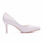 Women Stiletto Heel Pointed Toe Pumps Crystal Shoes