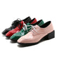British Wind Square Toe Lace Up Oxford Shoes