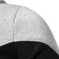 Men's Hooded Two-color Stitching Zipper Sports Hooded Sweaters