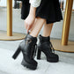 Women's platform heeled Short Boots