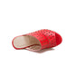 Ladies Solid Color Hollow Out Woven Wedge Heel Platform Sandals