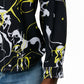 Men's 3D Button Street Hip-Hop Graffiti Printing Long Sleeves Casual Shirts