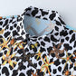 Men's 3D Button Royal Style Leopard Print Printing Long Sleeves Casual Shirts