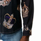 Men's 3D Button Royal Style Crown Printing Long Sleeves Casual Shirts