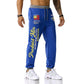 Men's National Flag Printing Out Door Sports Workout Football Training Jogger Pants