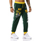 Men's Brazil National Flag Printing Out Door Sports Workout Football Training Jogger Pants