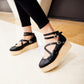 Women Bowtie Platform Wedges Shoes