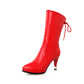 Women Pointed Toe High Heels Short Boots