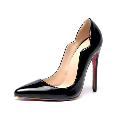 Women's Pointed Toe Patent Leather High Heels Stiletto Pumps