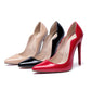 Women's Pointed Toe Patent Leather High Heels Stiletto Pumps