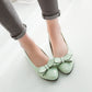 Pointed Toe Bowtie Women Flats Ballet Jelly Shoes