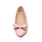 Round Toe Patent Lether Bow Women Flats Dance Shoes 4920