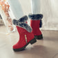 Women Mid Heel Mid Calf Snow Boots