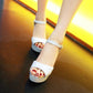 Women Sparkling Peep Toe Ankle Strap Buckle Platform Chunky Heel Sandals