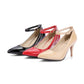 Women's Ankle Strap Pointed Toe High Heels Stiletto Pumps
