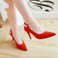 Pointed Toe Pearl Women High Heels Stiletto Pumps