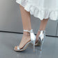 Women Ankle Buckle Strap Stiletto Heels Sandals