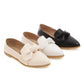 Women Pointed Toe Bowtie Flats Shoes