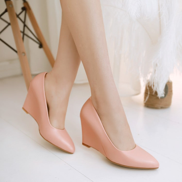 Ladies Heels Platform Wedge Shoes
