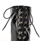 Women Patent Leather Pointed Toe Side Zippers Strappy Stiletto Heel Over the Knee Boots
