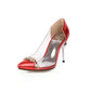 Women Rhinestone High Heel Pumps Wedding Shoes