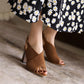 Women Peep Toe High Heeled Block Heels Sandals