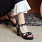 Women Ankle Strap Flora High Heel Platform Sandals