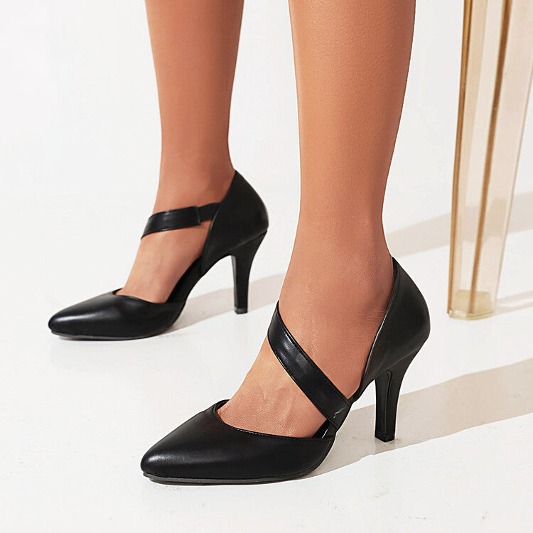 Women Pointed Toe Stiletto High Heel Sandals