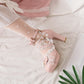 Women Lolita Lace Pearls Butterfly Knot Chunky Heel Platform Sandals