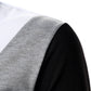 Men's Tricolor Diagonal Long Sleeve Shirts