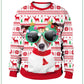 Christmas Puppy Turtleneck Round Neck Couple Sweatshirt