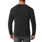 Men's Long Sleeves Waffle Weave Henry Stand-Up Collar T-shirt