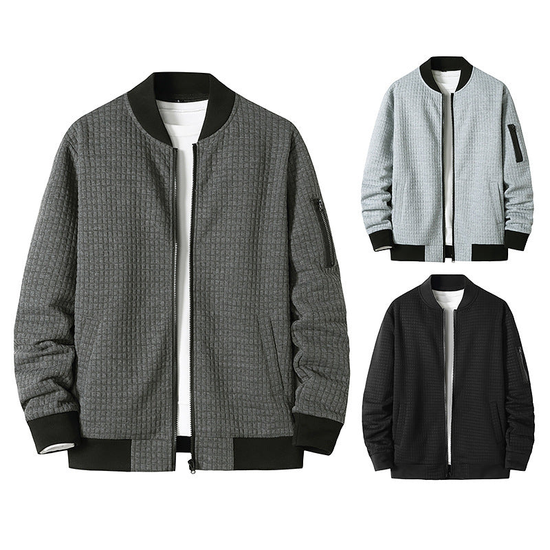 Men's Cotton Sports Casual Blazer Bomber Jacket