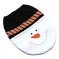 Christmas 4PCS Snowman Bathroom Toilet Cover Mat Water Tank Cover Paper Towel Cover Xmas New Year Decorations