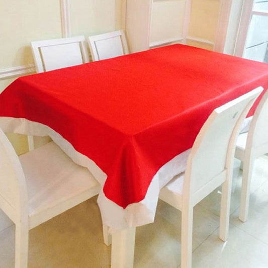 Super Long Red Tablecloths Christmas Decorations