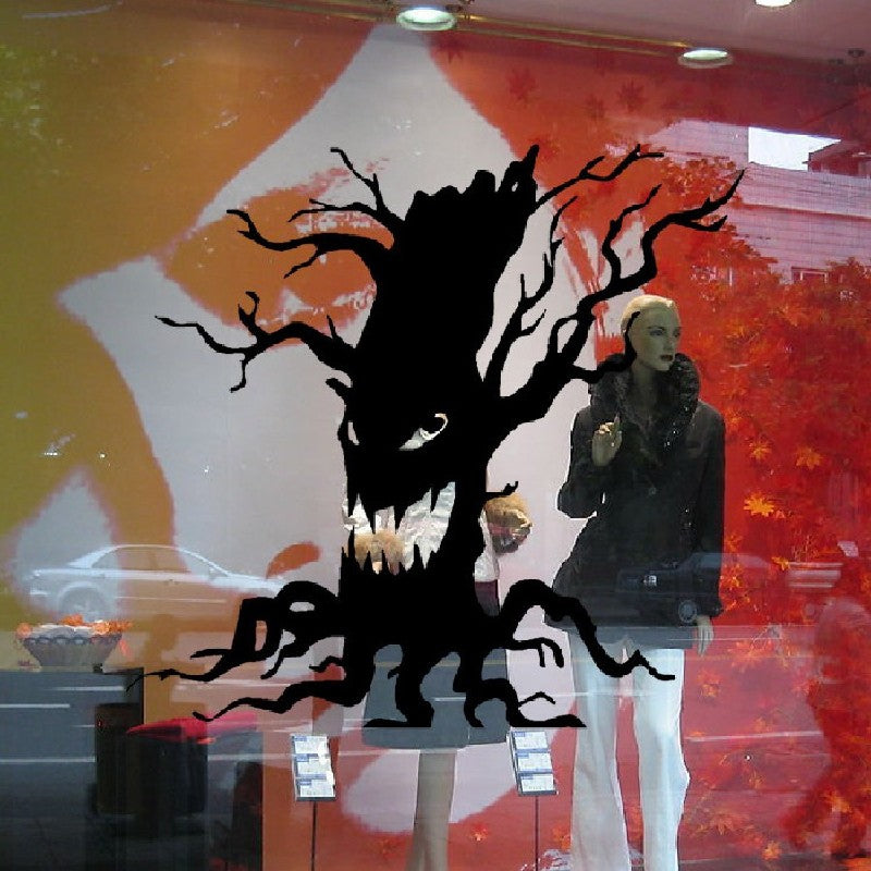 Halloween Removable Wall Stickers Party Horrible Tree Ghost Home Decoration