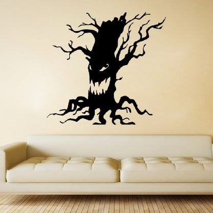 Halloween Removable Wall Stickers Party Horrible Tree Ghost Home Decoration
