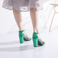 Ankle Strap Women Sandals Chunky Heel Pumps 5880