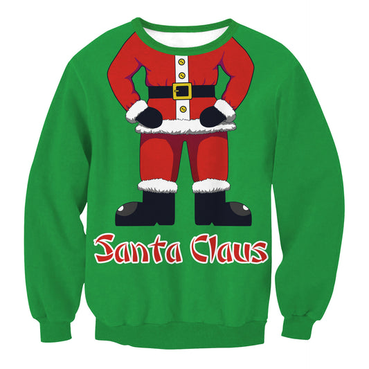 Santa Claus Round Neck Loose Couple Sweater