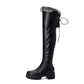 Women Thick Soled Fur Tall Boots
