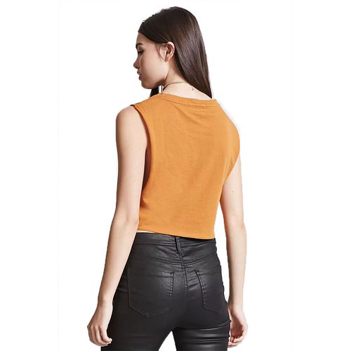 Tie Knot Sleeveless Jacket Solid Color Short Camisole Women Sling Tank Top