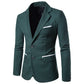 Men's Coat Pocket Two-button Suits